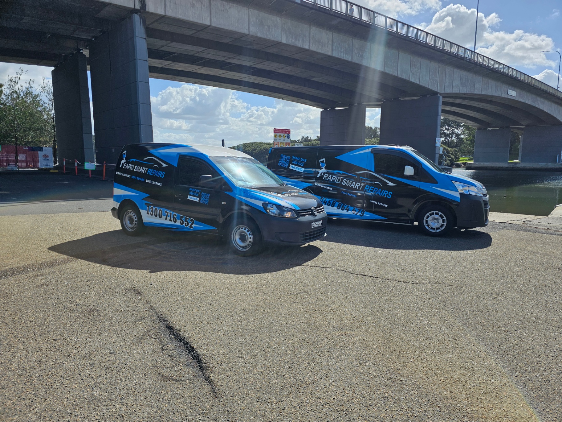 Rapid Smart Repairs mobile fleet vans